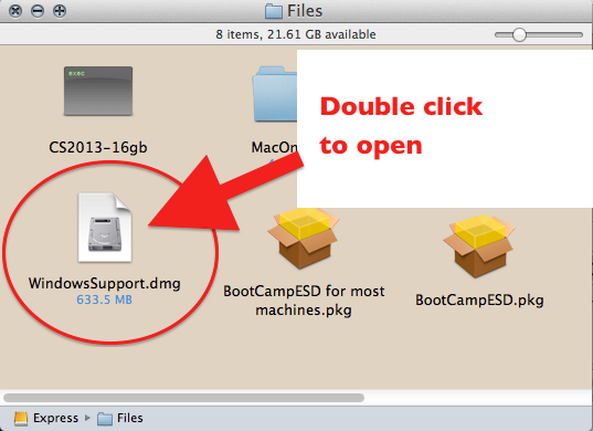 install dmg files to windows